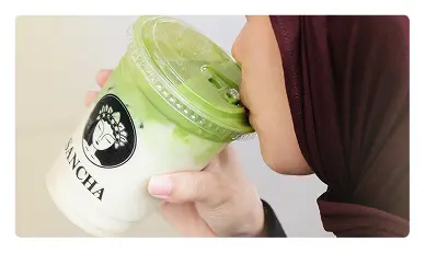 Girl Drink Matcha